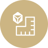 dimensions and measurements icon